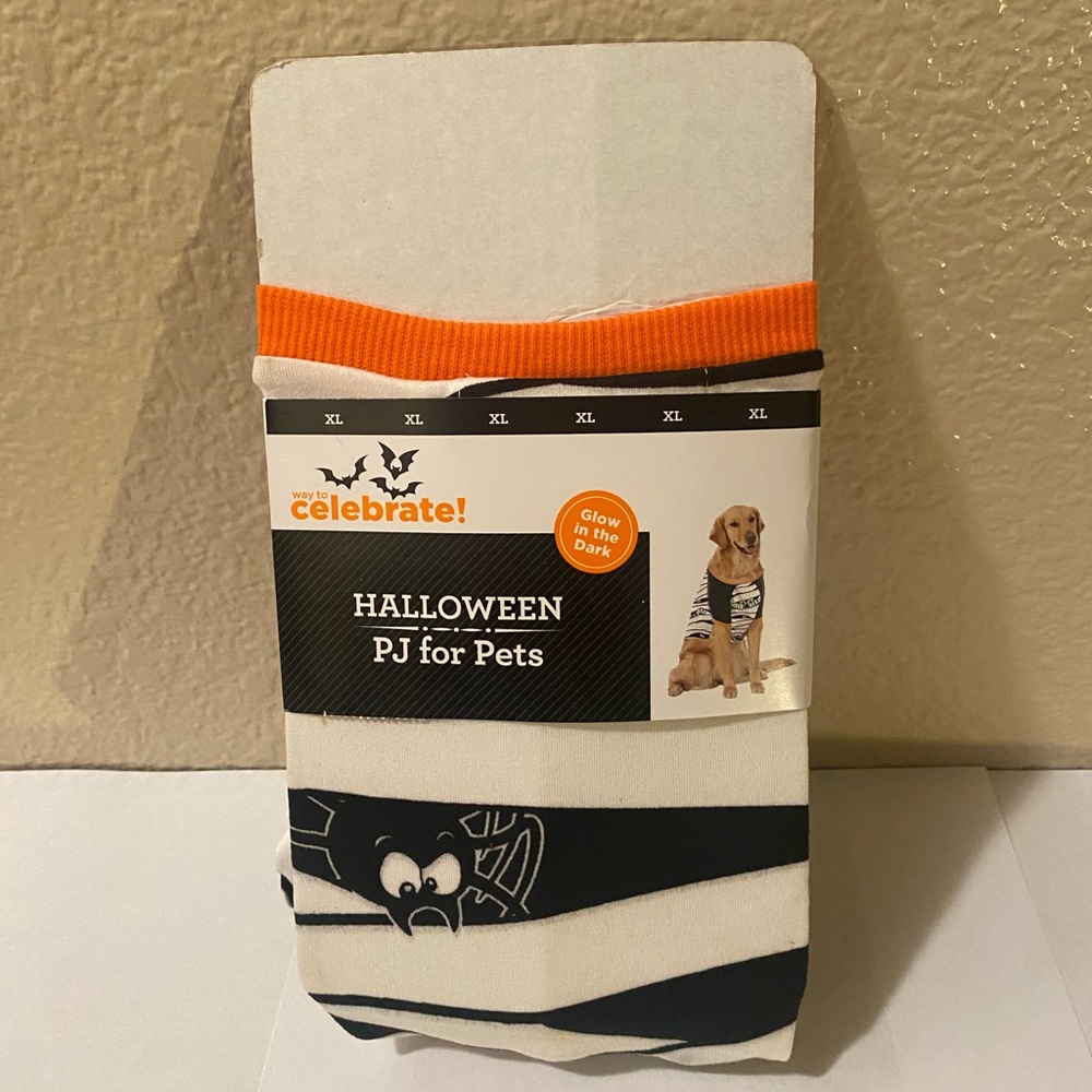 Halloween PJ/ costume for dogs / glow in the dark